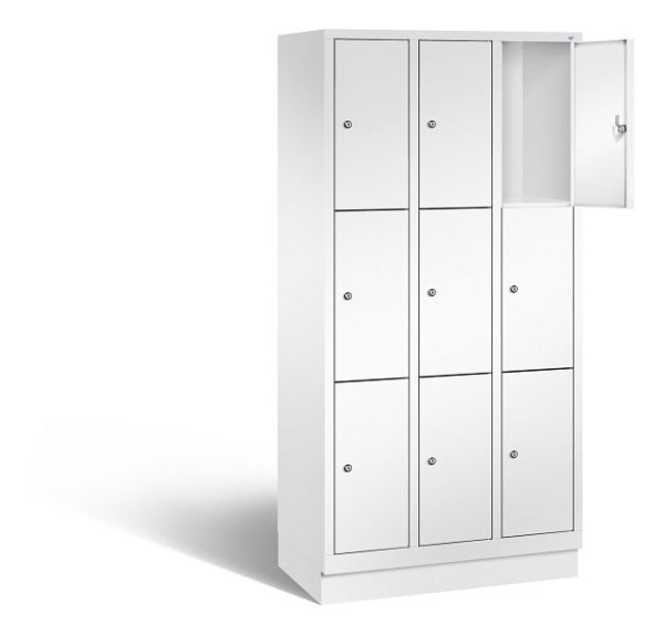 C+P lockerkast Evolo, H1800xB900xD500mm, kleur: verkeerswit, 48020-303 S10214