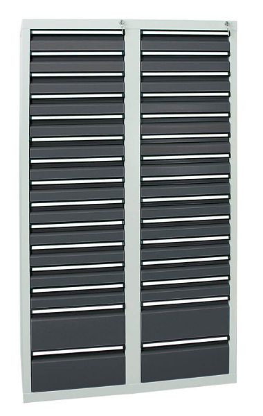 stumpf ladekast serie STS 410, RAL 7035/7016, 30 laden (26x100, 4x200 mm), 7104771