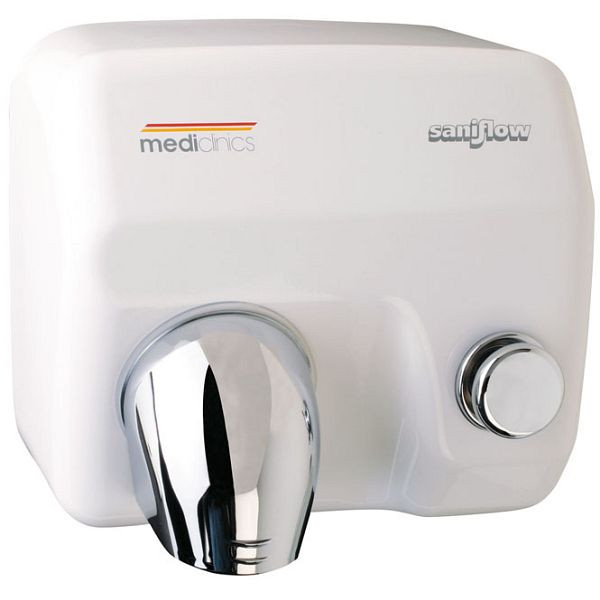 Mediclinics handdroger Saniflow Push wit, 205.548