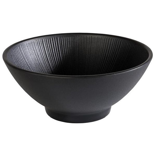 APS kom -NERO-, Ø 19 cm, hoogte: 8 cm, melamine, zwart, 0,9 liter, 85070