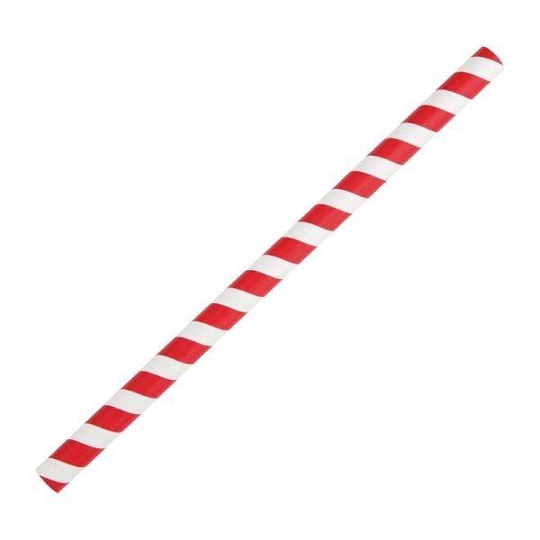 Fiesta Green smoothie stropapier rood gestreept 21cm, VE: 250 stuks, FB147