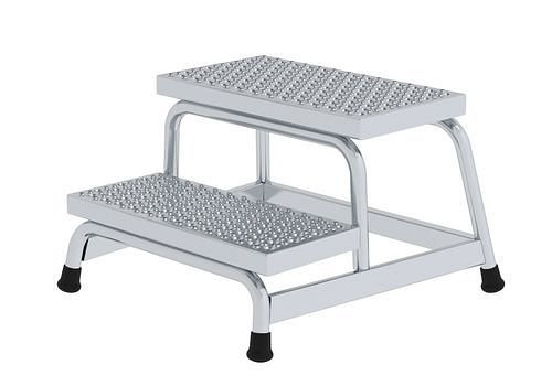 Krause werkplatform van aluminium, 2 treden, met antislip R 13, 274494