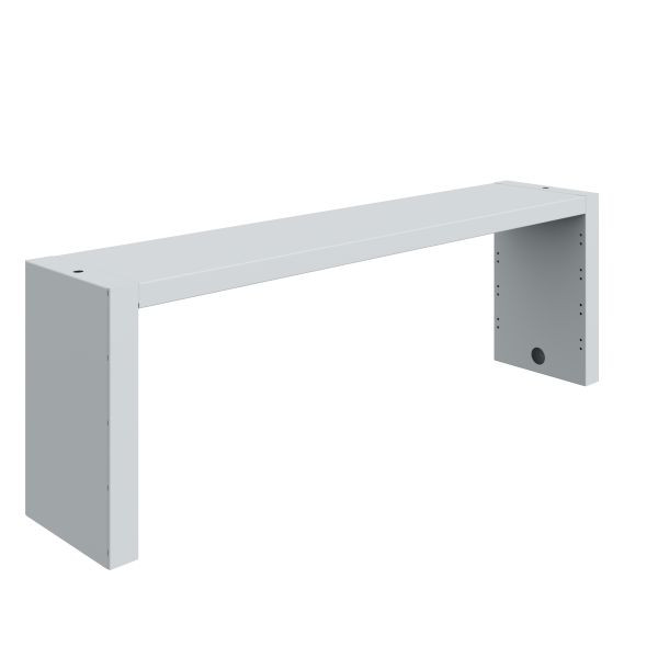 SOFAME plankbevestiging B 1200 mm, lichtgrijs RAL 7035, W010080095GC
