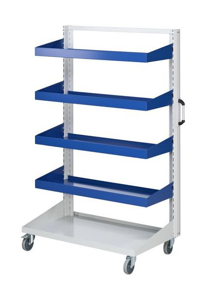 ANKE basic car tubs; 1250 x 650 x 1950 mm; RAL 7035/5010; met 4 x lade 450 mm, 962.203