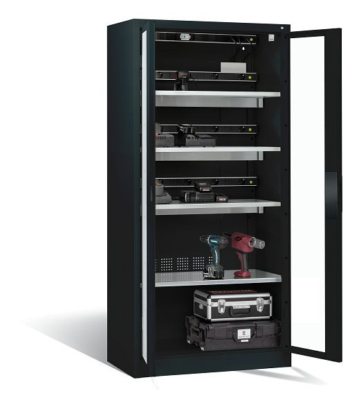C+P acculaadkast Comfort, H1950B930T500 mm, antraciet, 8921-055E3 S10022