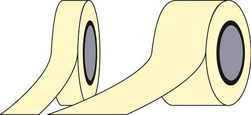 DENIOS markeertape, lichtgevend, ISO 7010, folie 25 mx 40 mm, 266-740
