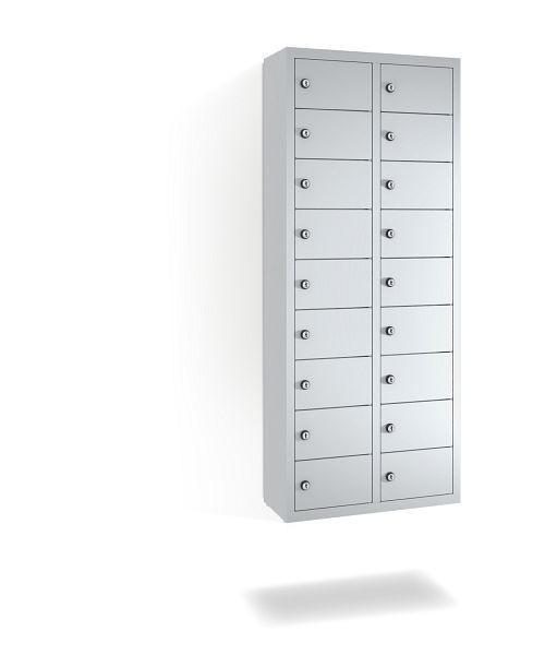 C+P kleine locker Intro, H1130xB460xD200mm, kleur: lichtgrijs, 80700-221 S10000
