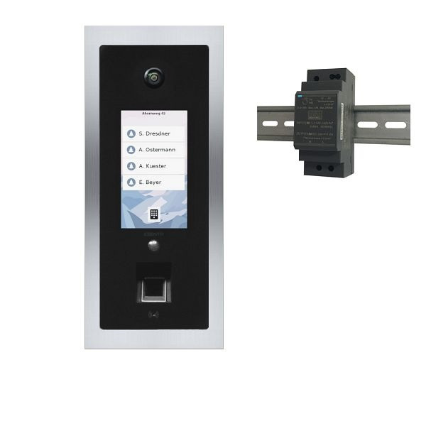 ESENTA SI-AS1000 SIAS IP / SIP Video Sprechanlage / 180° Weitwinkelkamera / Fingerprint /Blende 115 x 260 (ohne HUB), SI-AS1000
