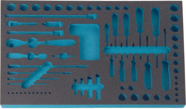 Hazet 2-componenten zachtschuiminleg, voor 163-53/75, afmetingen / lengte: 519 mm x 342 mm, 163-53L