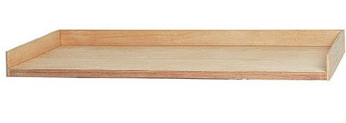 Bedrunka + Hirth werkbank bovenzijde 3-zijdig, beuken multiplex, afmetingen in mm (BxDxH): 1250 x 750 x 120, PA.1275.12