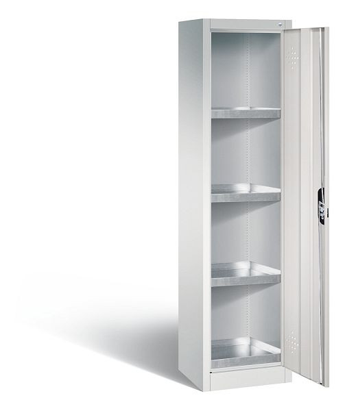 C+P klimaatkast Acurado, H1950xB502xD500mm, kleur: lichtgrijs, verzonken handgreep, 8901-315 S10138