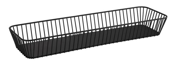 APS GN 2/4 mand -URBAN-, 53 x 16,2 cm, hoogte: 7,5 cm, metaal, zwart, met antislipvoetjes, 30416