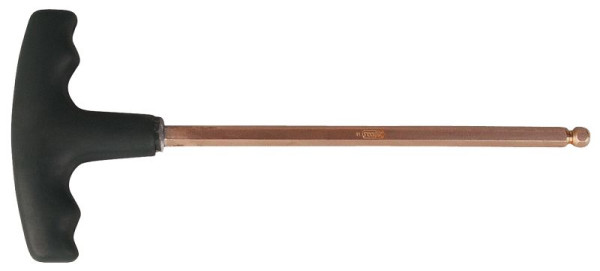 KS Tools BERYLLIUMplus inbussleutel, T-greep 4 mm, met kogelkop, 962.0961