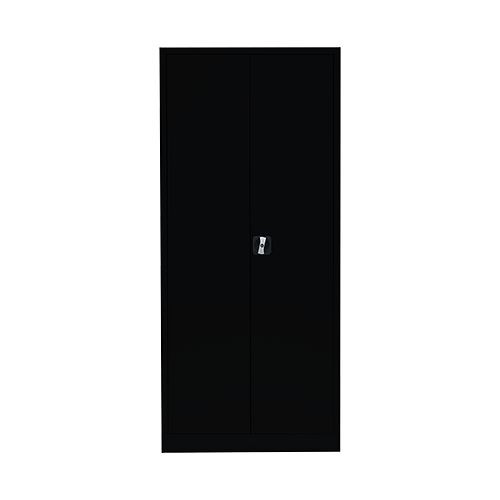 Lüllmann archiefkast/vleugeldeurkast, 1800 x 800 x 380 mm, gitzwart/gitzwart, 530339