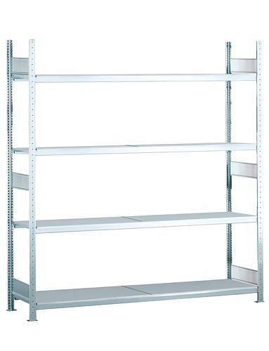 Schulte breedvakstelling met stalen legborden, basisveld, 4 opbergniveaus, vakbreedte 1500 mm, 1560 x 636 x 2500 mm, 278872