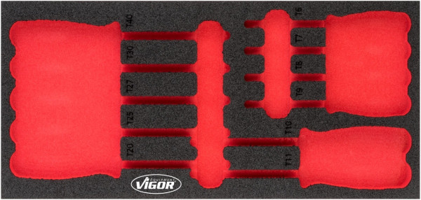 VIGOR 2-componenten zachtschuiminleg, afmetingen inzet / lademaat: S (188 x 393 x 35 mm), gebruik: V4991, V4991-L