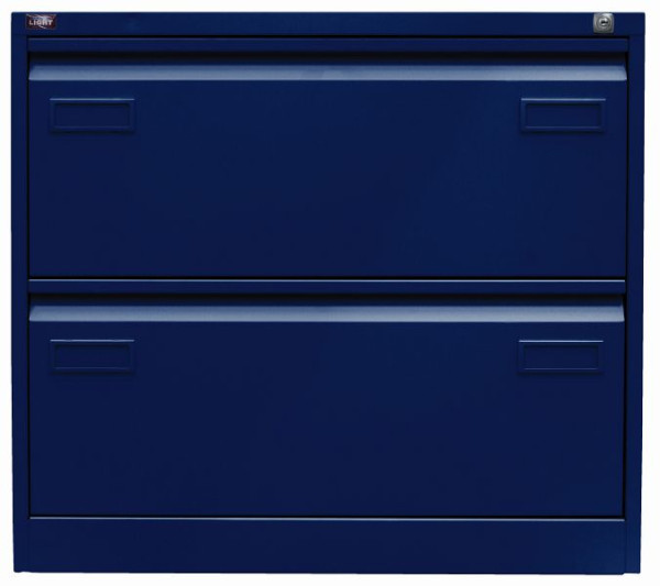 Bisley LIGHT hangmapkast, dubbel spoor 2 HR laden, oxford blauw, CDF2639