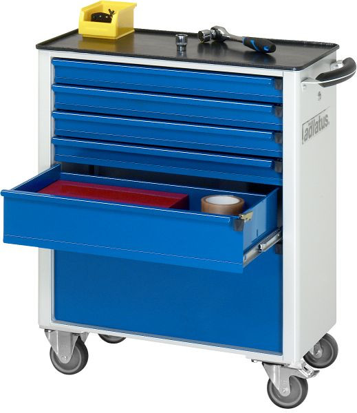 RAU gereedschapswagen serie adlatus, metalen onderstel, 6 x laden, 700x860x350 mm, 02-7110.11
