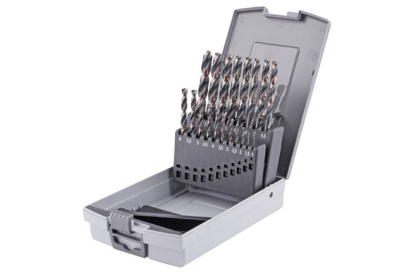 GSR PowerSpike spiraalborenset 19-delig in HSSG 1mm - 10 mm, 08348100