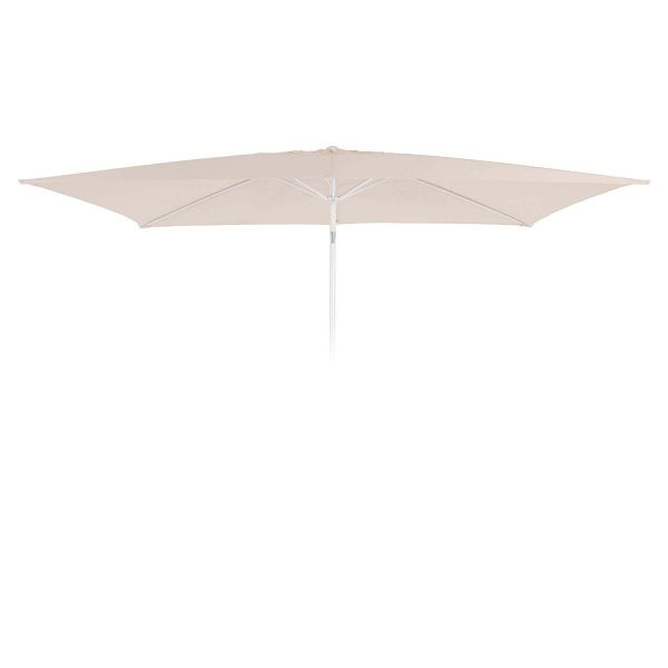 Mendler vervangende hoes voor parasol N23, parasolhoes vervangende hoes, 2x3m rechthoekig stof/textiel 4,5kg, crème, 81641