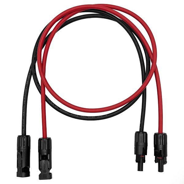 Offgridtec 1m MC4 naar MC4 aansluitkabel 6mm² rood/zwart, 8-01-017740-001