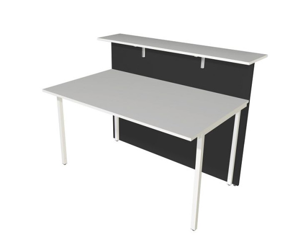Kerkmann Atlantis, aanbouwelement, B 1350 x D 1015 x H 1070 mm, antraciet/wit, 22344613