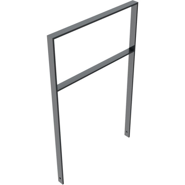 Stone HGS leunbeugel/barrière -Apelland- met dwarsbalk, 750mm /gecoat DB 703, beugel: 50 x 12 mm, 451.075b