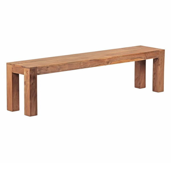 Wohnling eetkamerbank MUMBAI massief acaciahout 180 x 45 x 35 cm, natuurproduct in landhuisstijl, WL1.466