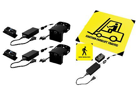 Ergomat dubbele voertuigdetectiesensor & 60 cm LED-bord combo, ERGO-IWS-SSTx2-R-60-D-COMBO