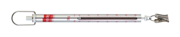 PESOLA veerweegschaal 30g, schaalverdeling 0,25g, microlijn, rood, met klem, 20030