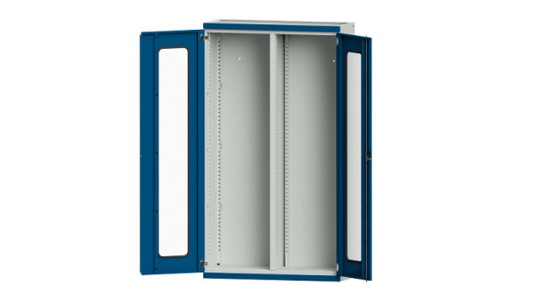 ANKE werkbanken, zware kast, model 200, 1085 x 400 x 1950 mm, zichtvlak van plexiglas, RAL 7035/5010, 620.209