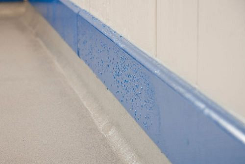 Moravia muurkrasbescherming, polyethyleen, licht graniet, 2060 x 150 x 10 mm, 311321