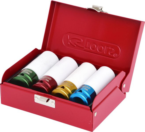 KS Tools 1/2" aluminium slagdoppenset, 4-delig, 515.1006