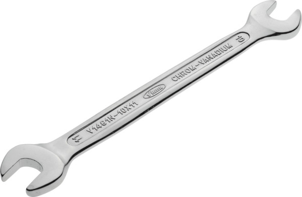 VIGOR dubbele steeksleutel, buitenzeskantprofiel, 10 x 11 mm, V1461N-10X11