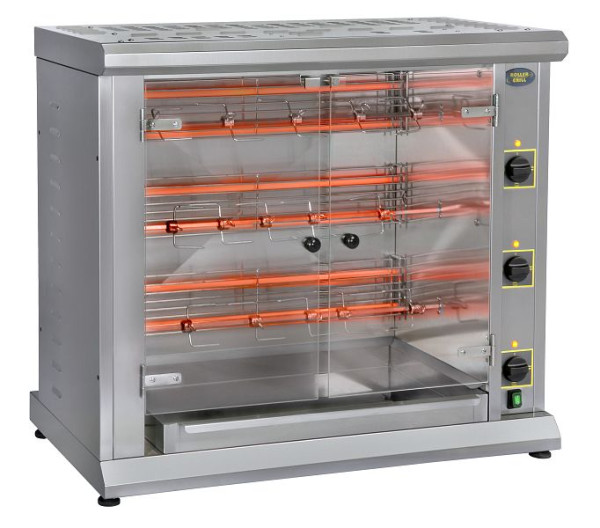ROLLER GRILL Elektrische kippengrill met 3 spiesen, RBE120Q