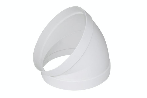 Marley bocht 45° wit, 150 mm, 060446