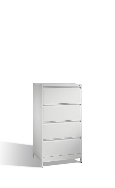 C+P archiefkast Acurado, H1357xB787xD590mm, kleur: lichtgrijs, handgreep, met frame, 12934-322 S10042