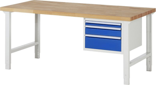 RAU werkbank serie 7000 - model 7126, B2000 x D900 x H790-1140 mm, 13-7126A1-209B4H.11