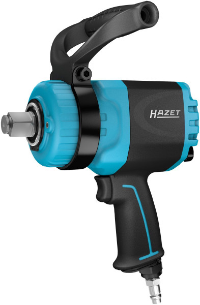 Hazet Twin Turbo slagmoersleutel, maximaal losdraaimoment: 4100 Nm, massief aandrijfvierkant 20 mm (3/4 inch), hoogwaardig dubbelslagmechanisme, 9013TT