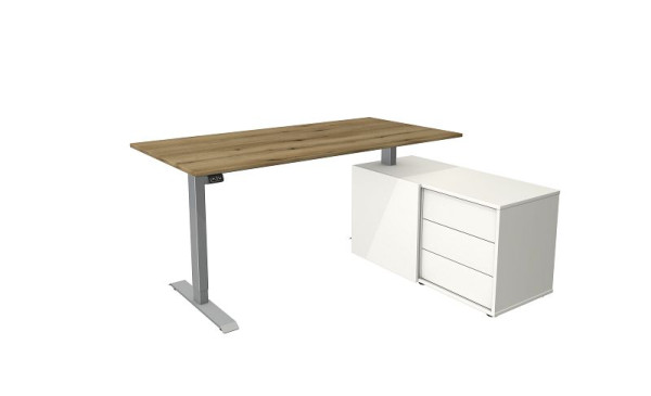 Kerkmann compleet werkstation Move 1, zilver/eiken, 10223055