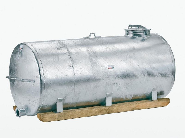 Growi stalen watertank 2500 liter thermisch verzinkt met houten sleden, 10038080