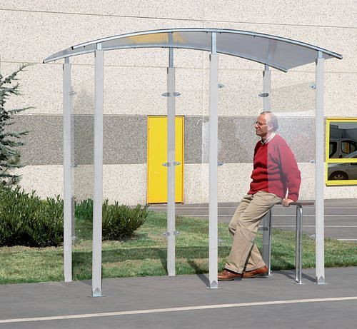 DENIOS rokersoverkapping, vrijstaand, 2 m², 181985