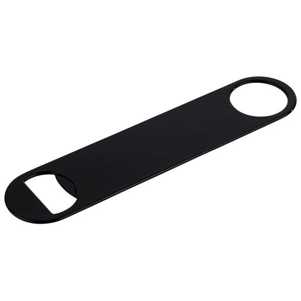 APS kelnerflesopener, 18 x 4 cm, hoogte 0,5 cm, roestvrij staal, zwart, 93377