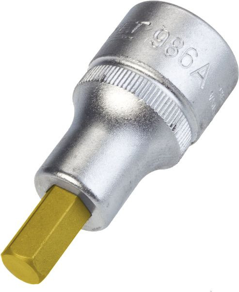 Hazet Schroevendraaier dop, hol vierkant 12,5 mm (1/2"), zeskant dop profiel, 5/16", 986A-5/16