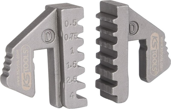 KS Tools krimpinzetstuk, paar voor adereindhulzen, diameter 0,5 - 4 mm, 115.1418