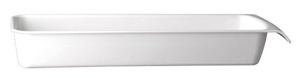 APS GN 2/4 kom -CASCADE-, 53 x 16,2 cm, hoogte: 7,5 cm, melamine, wit, 3,65 liter, 83961