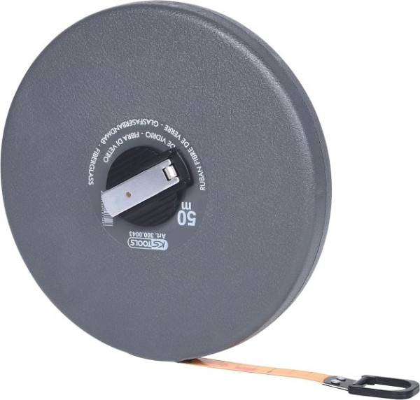 KS Tools capsule meetlint met plastic tape, 50m, 300.0043