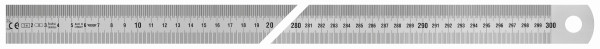 Vogel Germany stalen meetlat, type B, 3000 x 30 x 1,0 mm, aflezing van links naar rechts, 1018020300