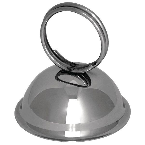 Olympia menuhouder RVS met ring, DM220