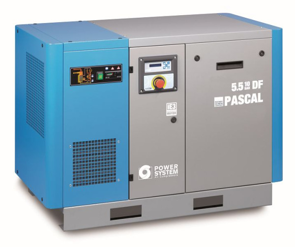 POWERSYSTEM IND schroefcompressor industrie met droger, Powersystem PASCAL 7.5 - 13 en container, 20140911